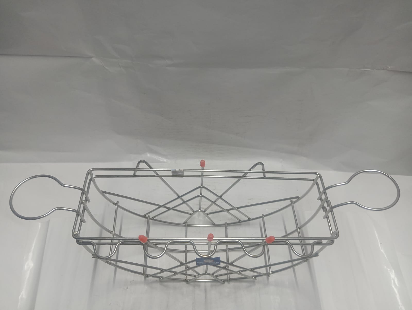 Stainless Steel Vessel Stand Plate Organizer Rack - Image 6