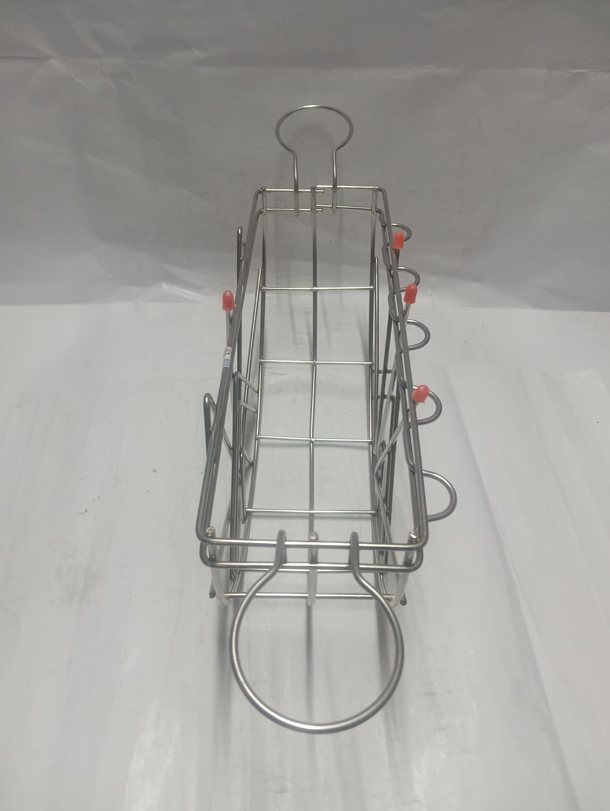 Stainless Steel Vessel Stand Plate Organizer Rack - Image 7