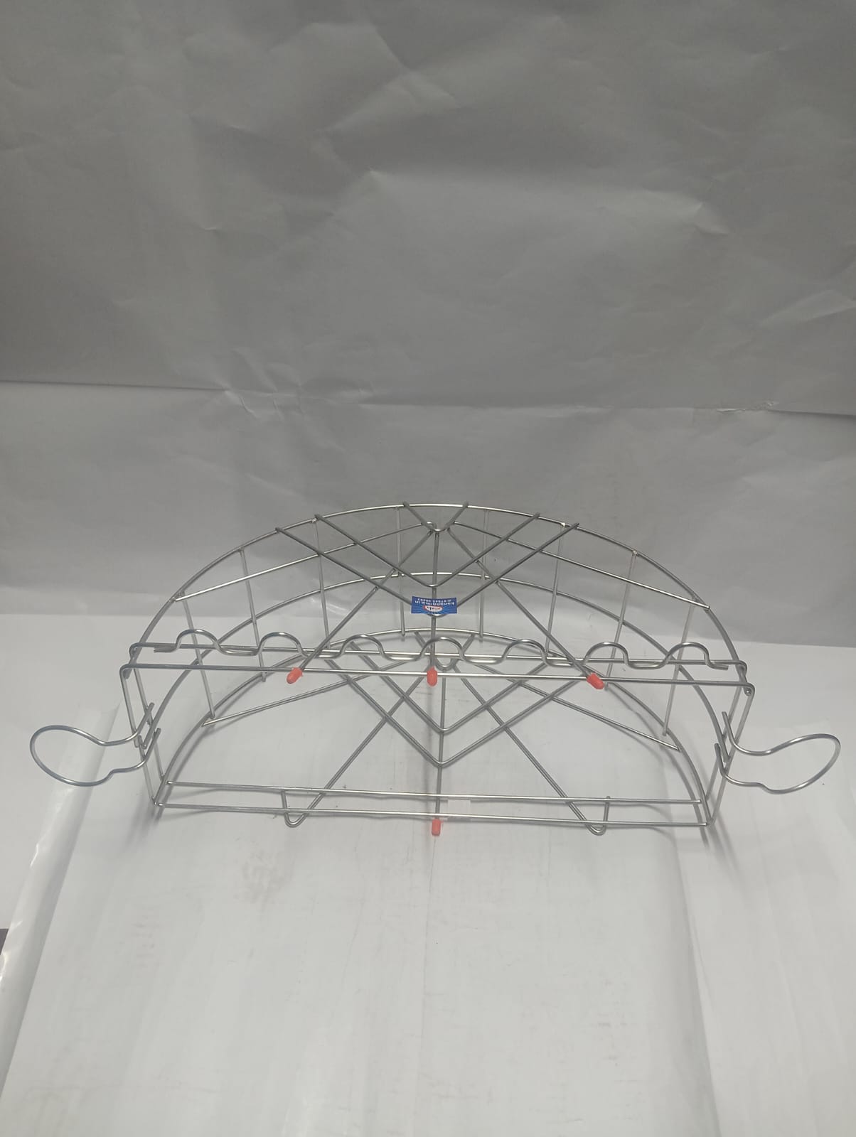 Stainless Steel Vessel Stand Plate Organizer Rack - Image 10