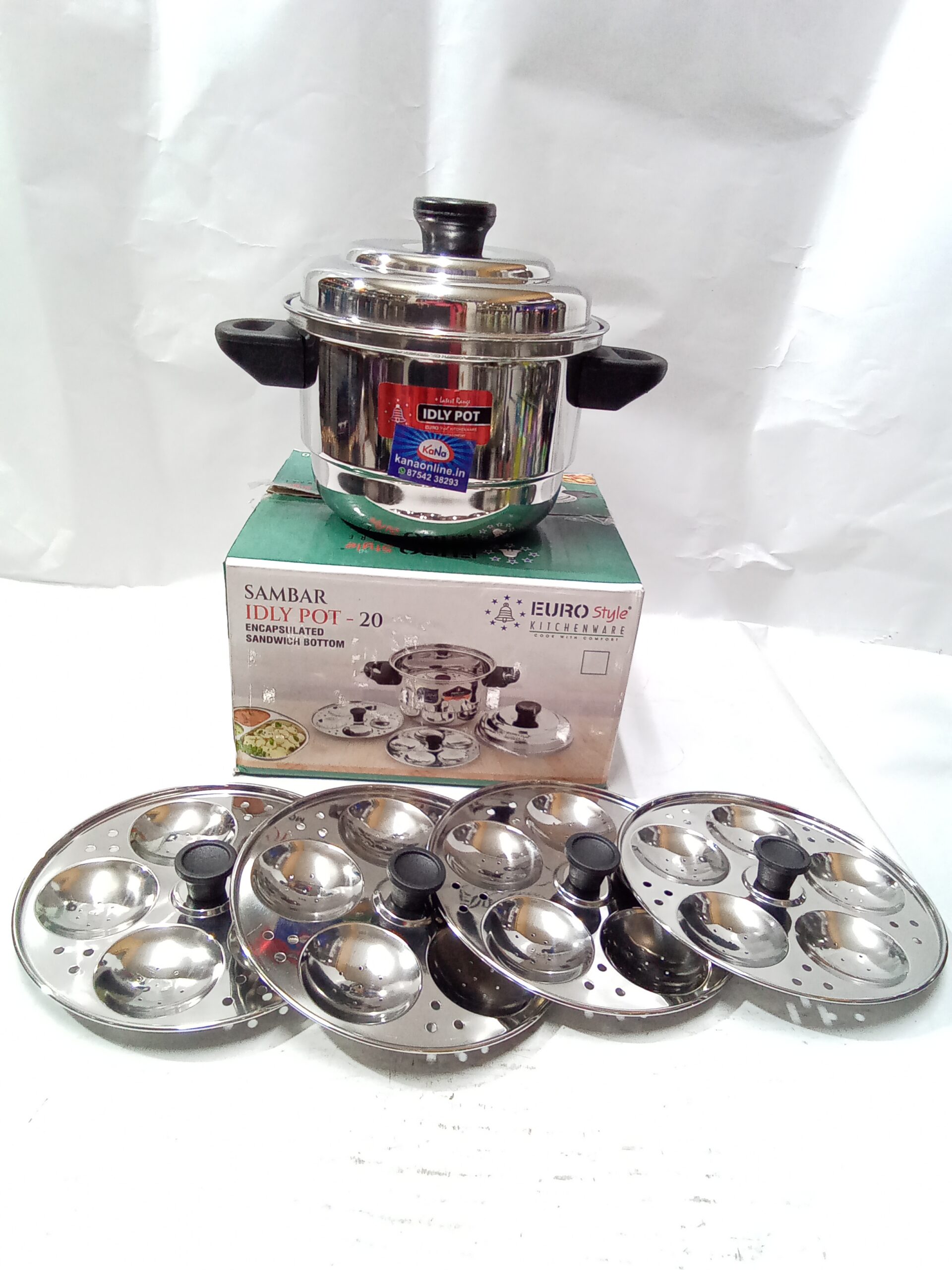 EUROStyle Classic Sambar Idly Pot - Image 2