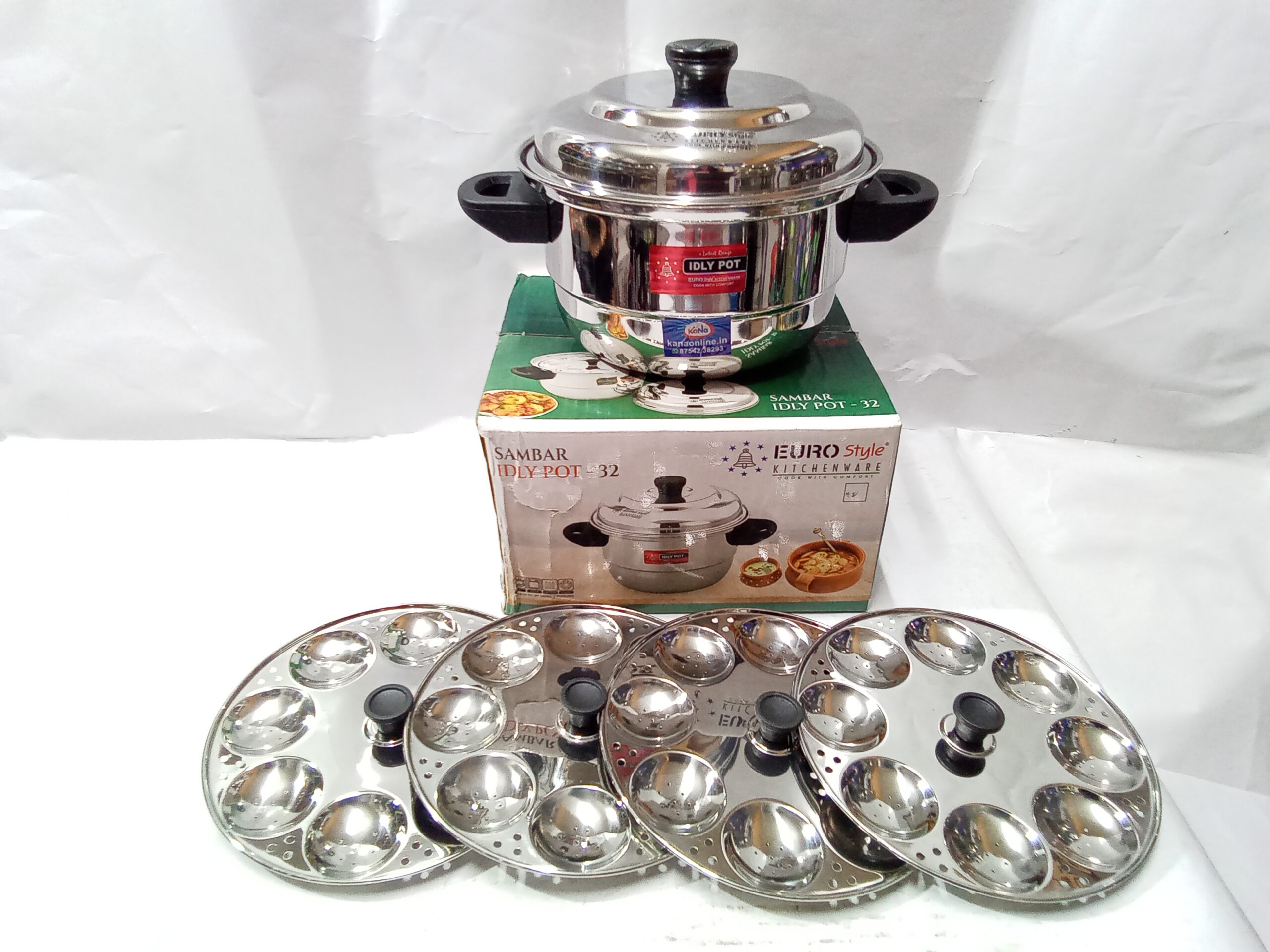 EUROStyle Classic Sambar Idly Pot - Image 3