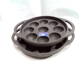 Cast Iron Pre-Seasoned  Paniyaram Paniyarakkal Pan